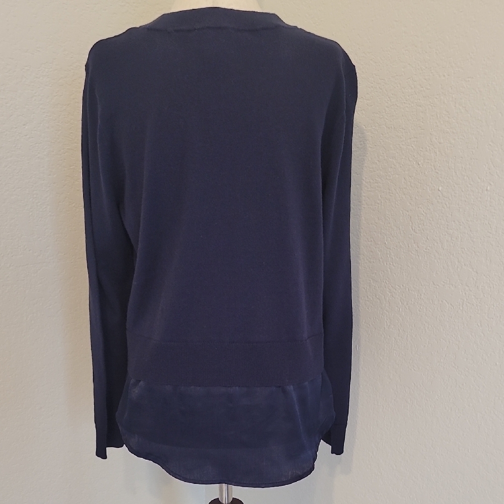 Michael Kors Deep Blue Crew Neck Sweater - Picture 4 of 5